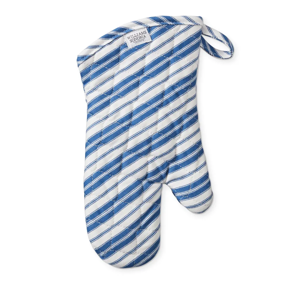 Williams Sonoma Bay Stripe Oven Mitt & Potholder Set