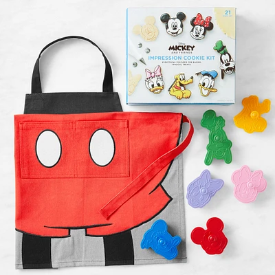 Mickey and Minnie Kids Cookie Set with Mickey Apron