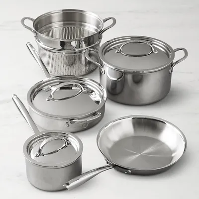 Williams Sonoma Thermo-clad™ Stainless-Steel 8-Piece Cookware Set