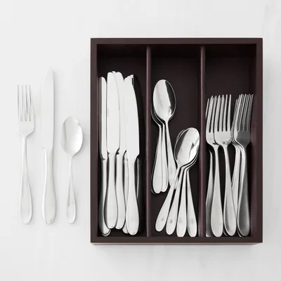 Williams Sonoma Pantry 36-Piece Flatware Set with Caddy