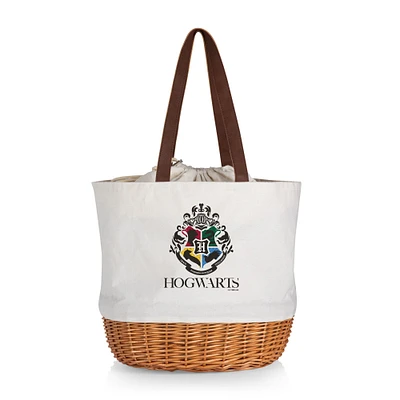 Harry Potter Hogwarts Coronado Canvas and Willow Basket Tote