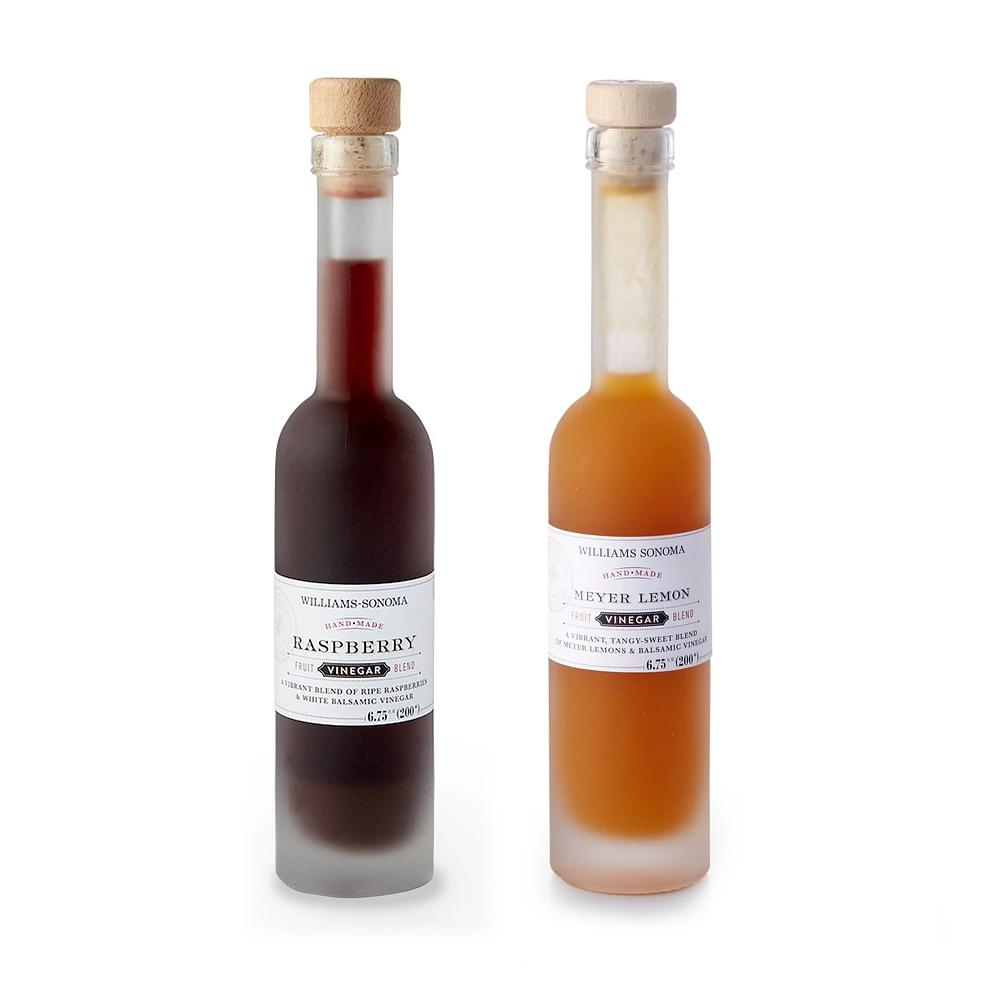 Williams Sonoma Raspberry and Lemon Balsamic Vinegars, Set of 2