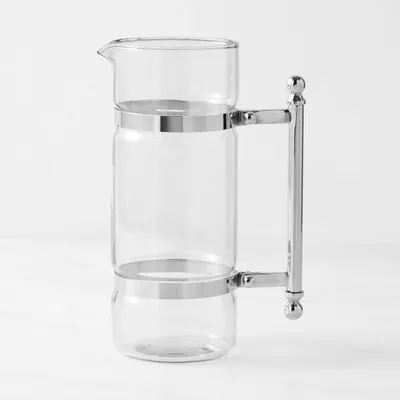 Stainless-Steel and Glass Pitcher