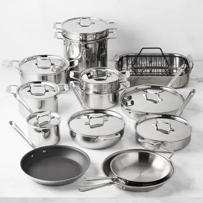 All-Clad D5® Stainless-Steel 24-Piece Cookware Set