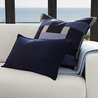 Lesina Merino Wool Pillow Cover, Navy