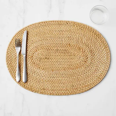 Light Woven Oval Placemat