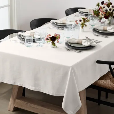 Italian Washed Linen Tablecloth