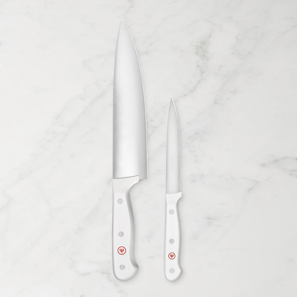 Wüsthof Gourmet White Chef's Knives, Set of 2