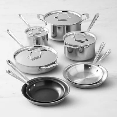 All-Clad d5 Stainless Steel 12-Piece Mixed Material Cookware Set