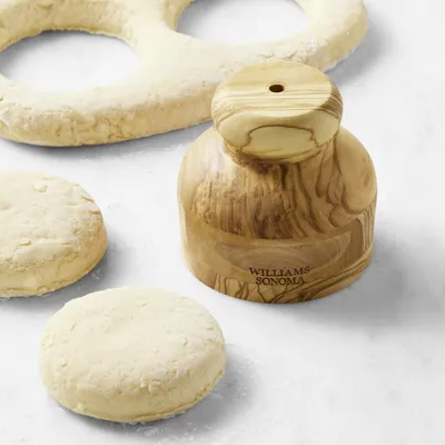 Williams Sonoma Olivewood Biscuit Cutter