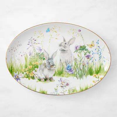 Floral Meadow Oval Platter