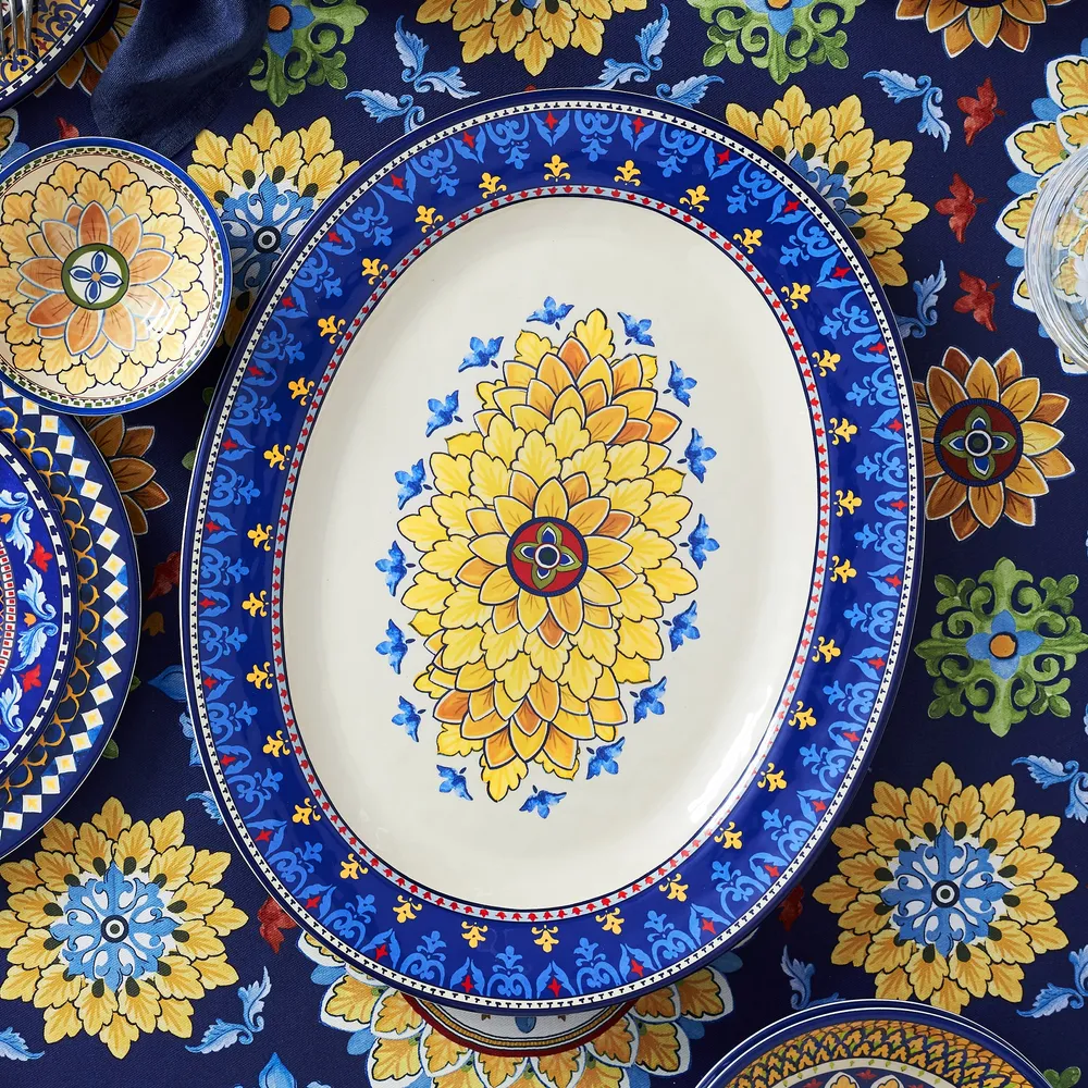Sicily Outdoor Melamine Oval Platter