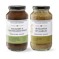 Williams Sonoma Balsamic Caramelized Onion & 40 Cloves Garlic Braising Sauces