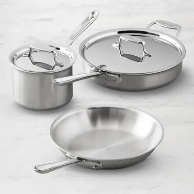 All-Clad D5® Brushed Stainless-Steel 5-Piece Cookware Set