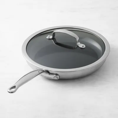 GreenPan™ Premiere Stainless-Steel Ceramic Nonstick Covered Fry Pan, 10"