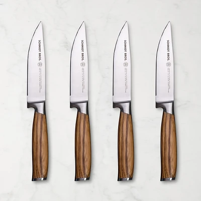Schmidt Brothers Zebra Steak Knives, Set of 4