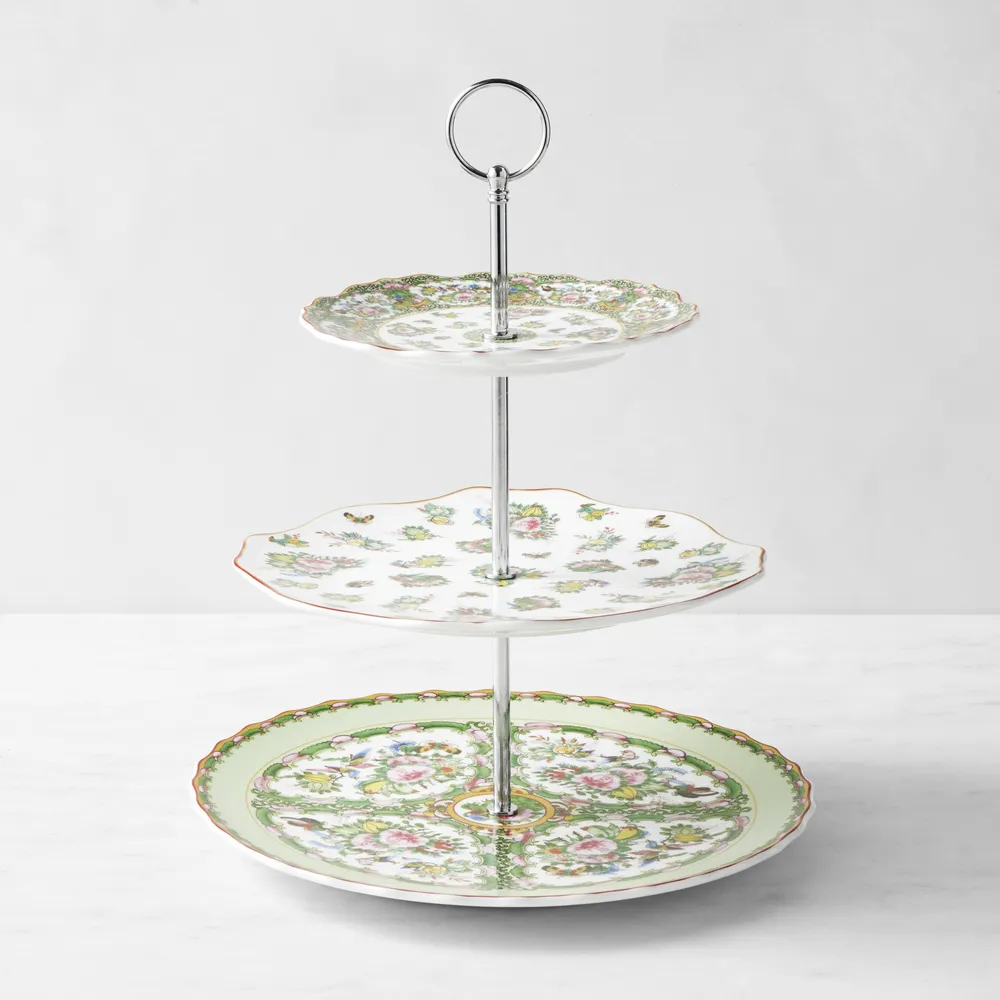 Famille Rose 3-Tiered Stand