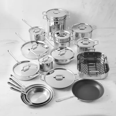 All-Clad D5® Stainless-Steel 30-Piece Cookware Set