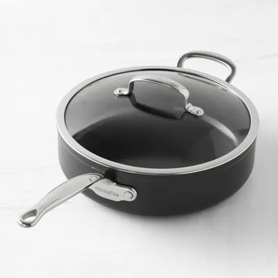 GreenPan™ Premiere Hard Anodized Ceramic Nonstick Covered Saute Pan with Helper Handle
