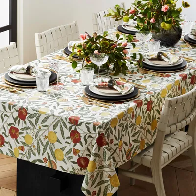 Williams Sonoma x Morris & Co. Fruit Tablecloth
