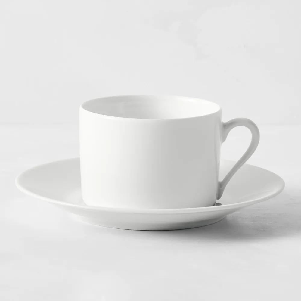 Apilco Tuileries Porcelain Tea Cups & Saucers