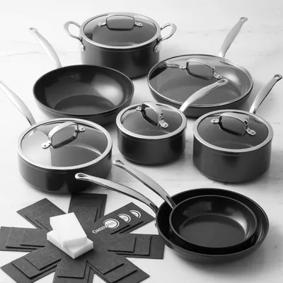 GreenPan™ Premiere Hard Anodized Ceramic Nonstick -Piece Cookware Set
