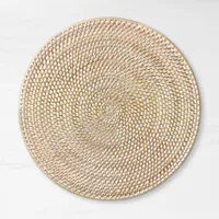 White Woven Hapao Round Placemat