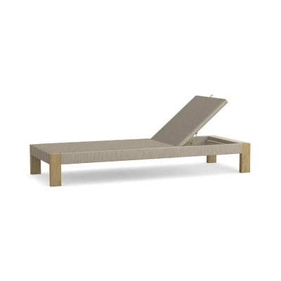 Larnaca Outdoor Natural Teak x All Weather Weave Chaise