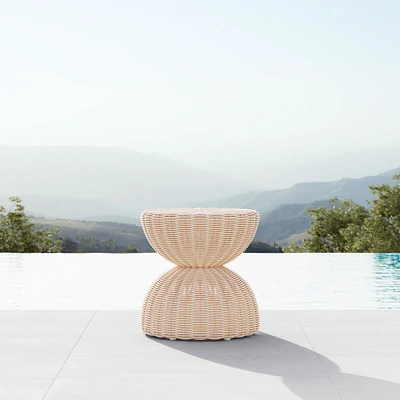 Claire Outdoor Hourglass Side Table