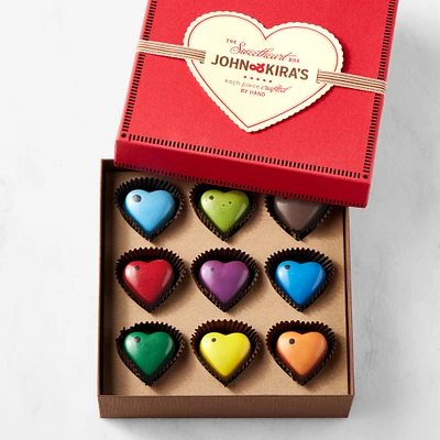 John & Kira's Chocolate Rainbow Hearts