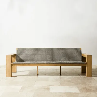 Larnaca Outdoor Teak x All-Weather Weave Sofa