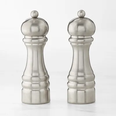 Williams Sonoma Salt & Pepper Mills, Pewter