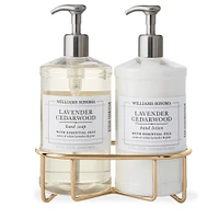 Williams Sonoma Lavender Cedarwood Hand Soap & Lotion 3-Piece Set