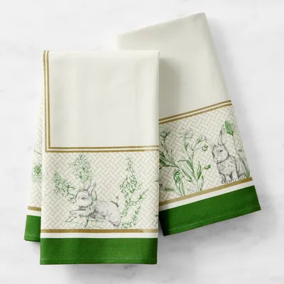 Garden Lattice Kitchen Towels, Set of 2