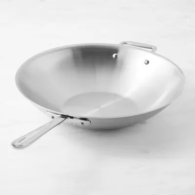 All-Clad d3 Tri-Ply Stainless-Steel Wok, 14"