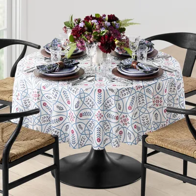 Williams Sonoma x Morris & Co. Brophy Trellis Round Tablecloth