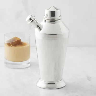 Williams Sonoma Presidio Silver Plated Spouted Cocktail Shaker
