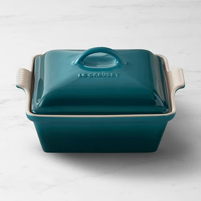 Le Creuset Heritage Stoneware Shallow Square Covered Baker