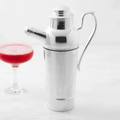 Williams Sonoma Presidio Plated Cocktail Shaker with Handle
