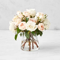 Faux English Rose Floral Arrangement