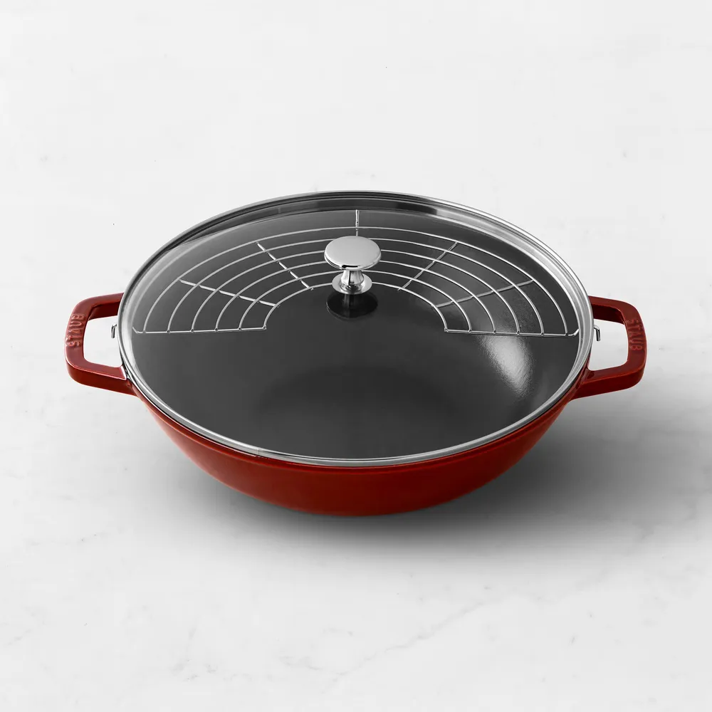 Staub Enameled Cast Iron Perfect Pan Wok, 12"