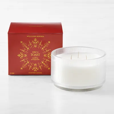 Raise A Toast Sparkling Pomegranate Triple Wick Candle