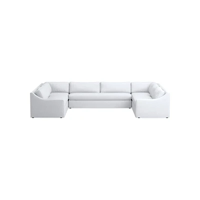 Ghent Slope Arm Slipcovered 5-Piece U-Shape Sofa
