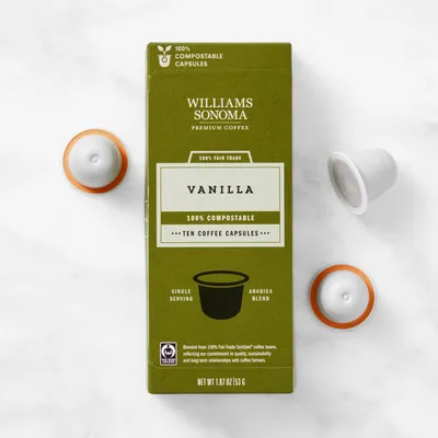 Williams Sonoma Compostable Coffee Capsules, Vanilla