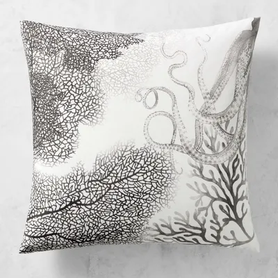 Graphic Seaside Outdoor Pillow Cover