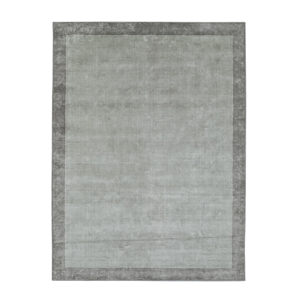 Border Linen Hand Loomed Rug