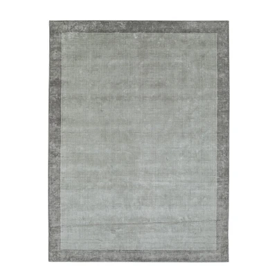 Border Linen Hand Loomed Rug