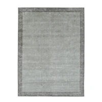 Border Linen Hand Loomed Rug