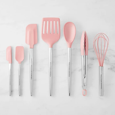 Williams Sonoma Stainless-Steel Silicone Spatulas and Utensils, Set of 7