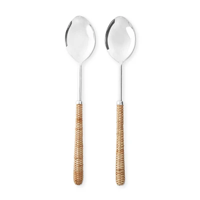 Light Woven Salad Servers